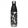 92Y4.G8 Stainless Steel Water Bottle with Gray & Gray Mosaic Design