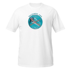 White T-Shirt Y15 with No More Plastic Bottles Design