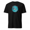 Black T-Shirt Y15 with No More Plastic Bottles Design