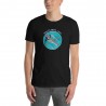 Black T-Shirt Y15 with No More Plastic Bottles Design