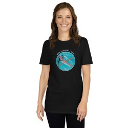 Black T-Shirt Y15 with No More Plastic Bottles Design