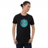 Black T-Shirt Y15 with No More Plastic Bottles Design
