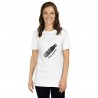 Simple T-Shirt with Black and Gray Y4 Bottle and STOP PLASTIC Design