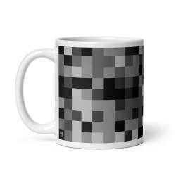 45Y4.G8 Mug with Gray & Gray Mosaic Design